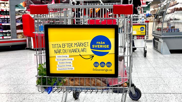 Under Från Sverige-veckorna 2022 syns ursprungsmärkena Från Sverige, Kött från Sverige och Mjölk från Sverige extra mycket i butikerna, på stan, i t-banan i Stockholm, i print och digitalt på nätet. Veckorna pågår den 19 sept till 2 okt.