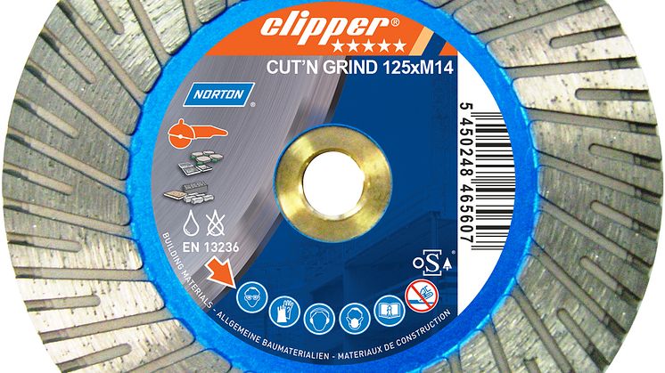 Nya klingor för både kapning och slipning - Cut'n Grind
