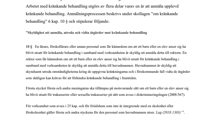 Arbetstid avsatt på anmälningar i skolan ska kompenseras