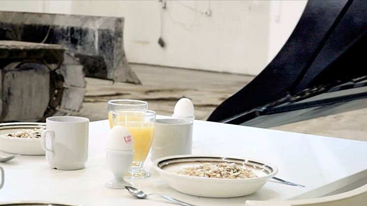 Äggtricket Pon 2017, frukostbordet dukat