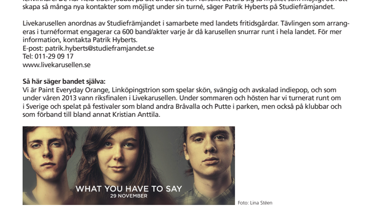 Livekarusellen-vinnarna släpper CD och musikvideo