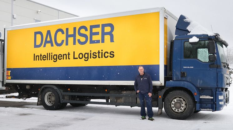Egil Pettersen er sjåfør for Dachser Norway. Foto: Radan Furiel.