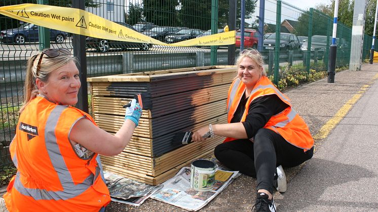 Royston station gardening