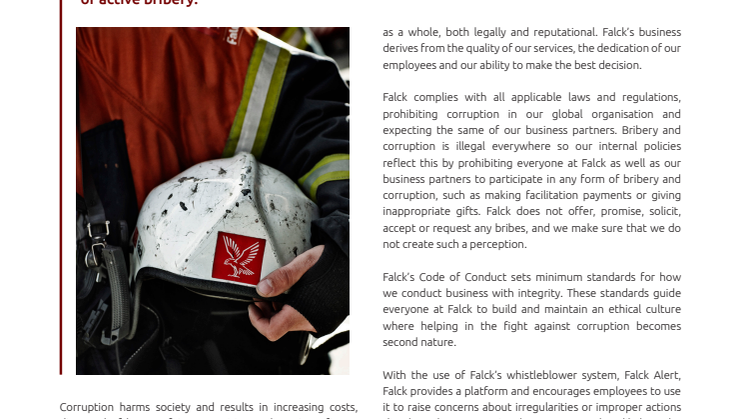 Falck Anti-Corruption Statement