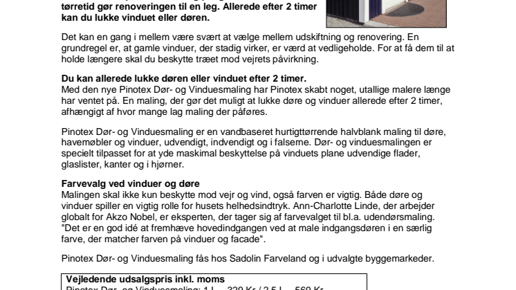 Luk dine vinduer efter 2 timer!