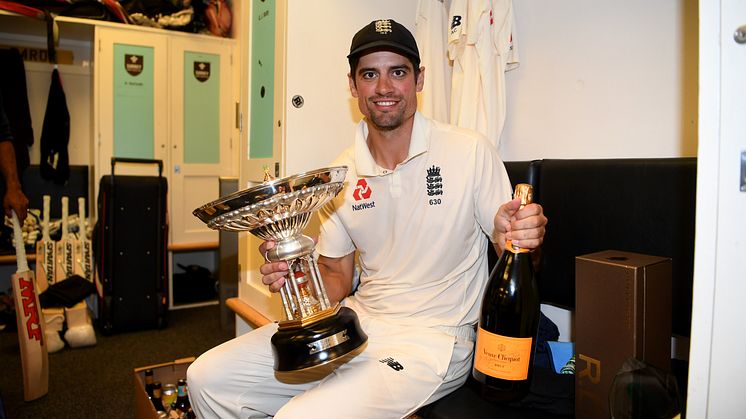 Cook pictured after his 33rd and final Test century. Photo: Getty Images
