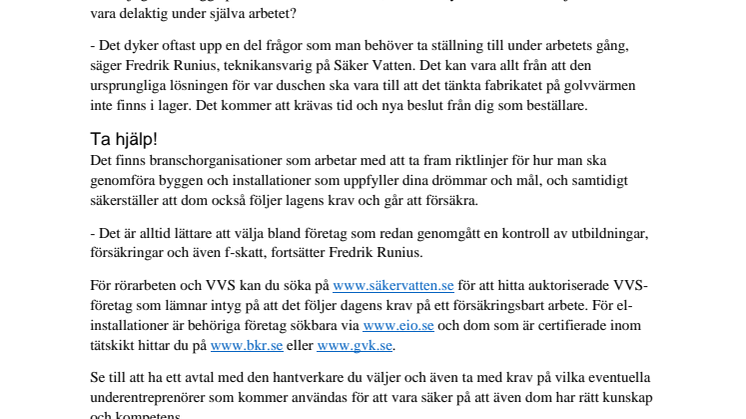 Så väljer du rätt hantverkare!