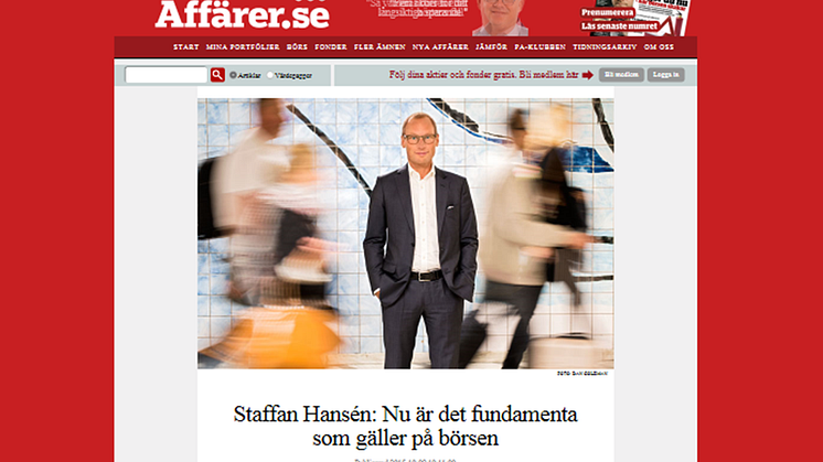 Nu är det fundamenta som gäller på börsen