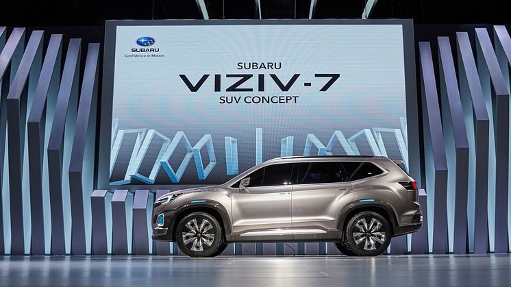 Los Angelesin autonäyttelyssä esitelty Subaru Viziv-7 on suurin Subaru koskaan.