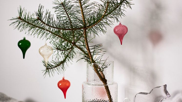 VINTERFINT 2023 dekoration hest i glas 129 DKK