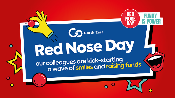 Go North East kick-starts a wave of smiles and raises funds for Red Nose Day