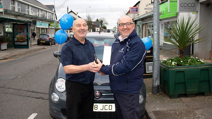 Cardiff travel agent receives brand new Fiat 500 from Fred. Olsen Cruise Lines in inaugural ‘Big Fred. Olsen Giveaway’ 
