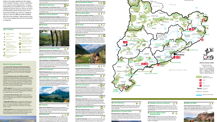 New map - Catalonia Ecotourism