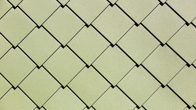 Kvarteret Dockan i Göteborg, med fasad av 93 % återvunnen aluminium