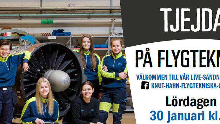 Pressinbjudan - Flygteknikutbildningens ”tjejdag” stoppas inte av Corona