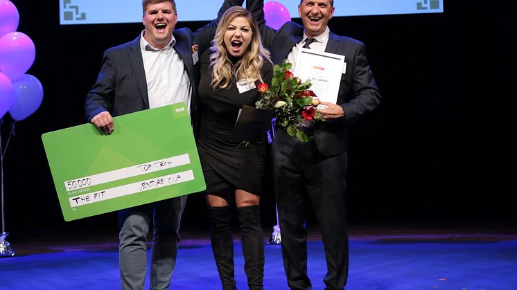 Startup-bolaget The Fit vinnare av Top Tech 2018. Foto: Victor Ackerheim