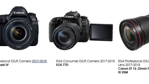 Canon bedöms som klassledande i 2017 års EISA-utmärkelser 