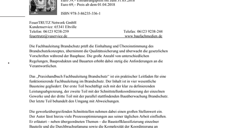 Praxishandbuch Fachbauleitung Brandschutz
