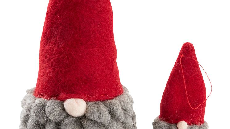 Lutin de Noël MUGGLESTEN H17 et H31cm