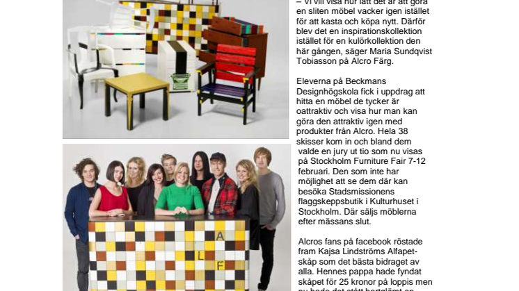 Alcro presenterar inspirationskollektionen ad.retur