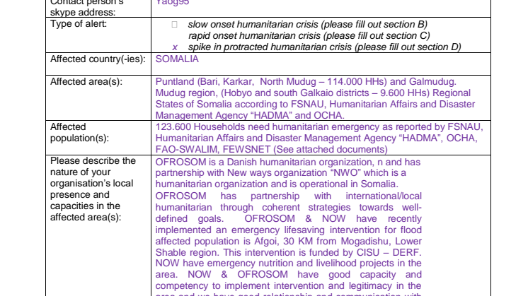 19-008-SP Drought in Puntland and Galmudug, Somalia