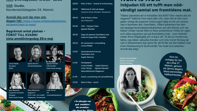Välkommen till ett tufft men nödvändigt samtal om framtidens mat
