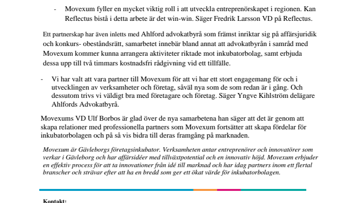 Nya samarbetspartners till Movexum
