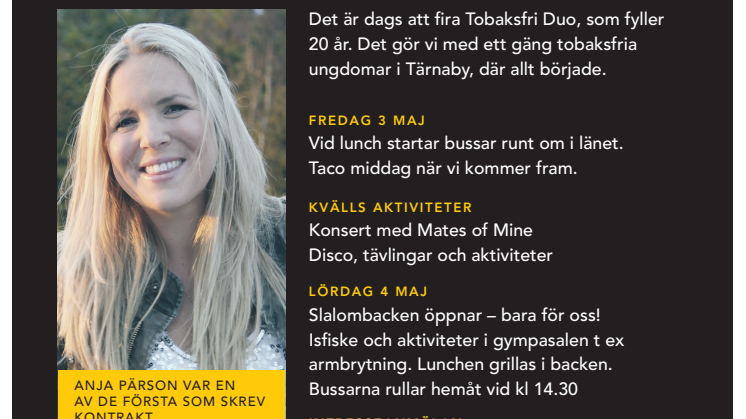 Ungdomar firar tobaksfritt val