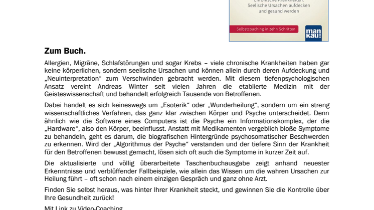 Waschzettel Heilen ohne Medikamente