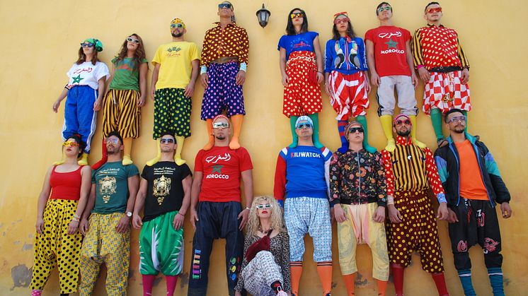 Groupe Acrobatique de Tanger. Foto: Hassan Hajjaj