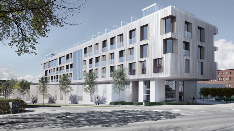 Pressinbjudan: Nu lyfts 200 ton tung cyklotron på plats – milstolpe för framtidens nationella centrum för cancerbehandling