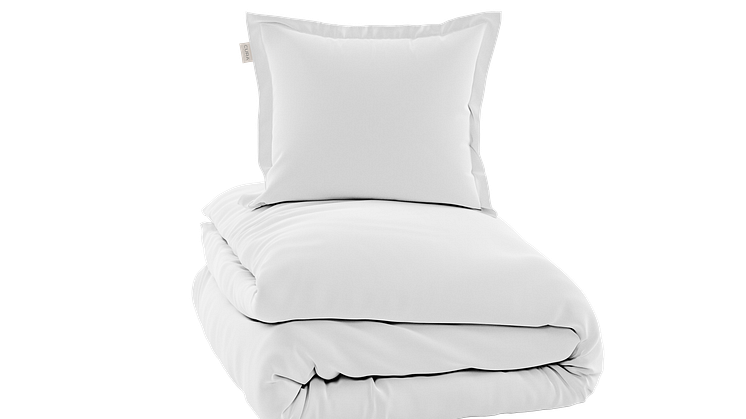 CURA Satina Duvet Cover + Pillowcase White