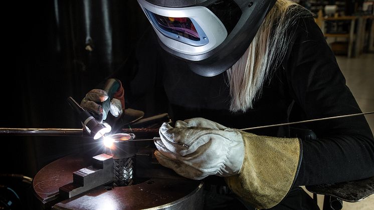 Metallsvetsare på Hydroscand Special Hoses.