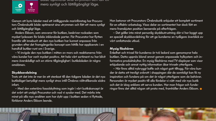Procurators Örebrobutik på ny adress