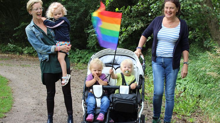 Familjen Burston. Foto: Camilla Gislow.