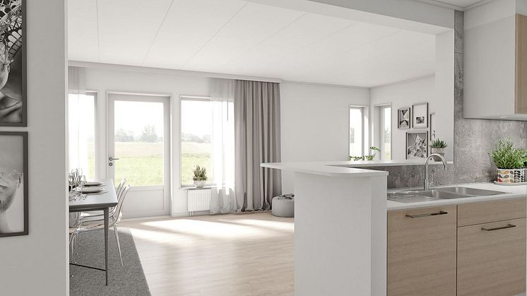 Villa Markaryd, öppen planlösning