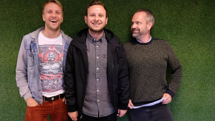 Fra venstre: Halvard Rundberg, Maciek Ofstad og Asbjørn Slettemark. Foto: Simen Idsøe Eidsvåg