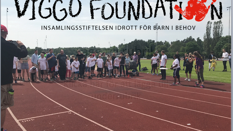 Dags att anmäla sig till Viggoloppet i Hagaparken den 16 september - ett lopp för alla barn, ungdomar och vuxna som har behov av särskilt stöd