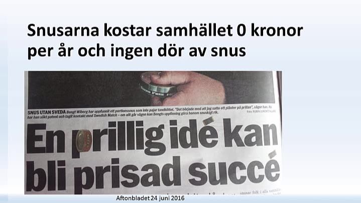 Sluta röka med snus?