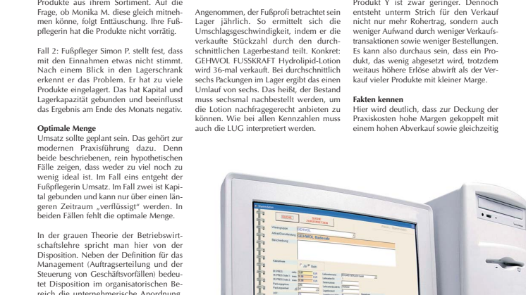 Warendisposition: Die richtige Menge