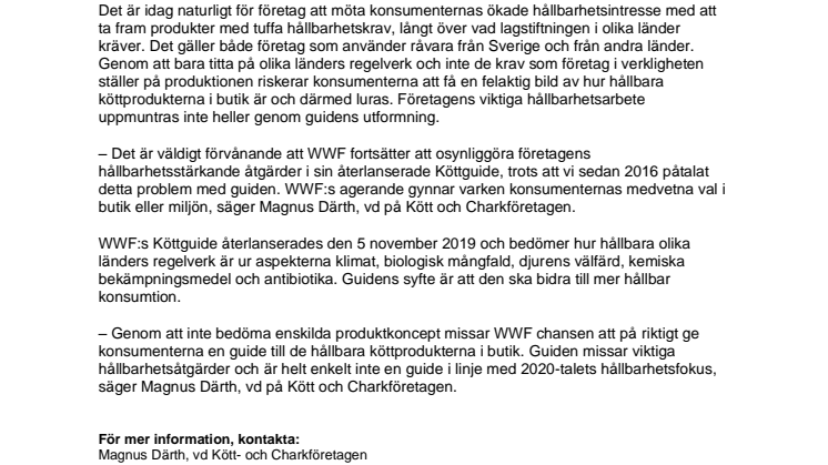Straffa inte företag som satsar på hållbarhetsåtgärder, WWF!