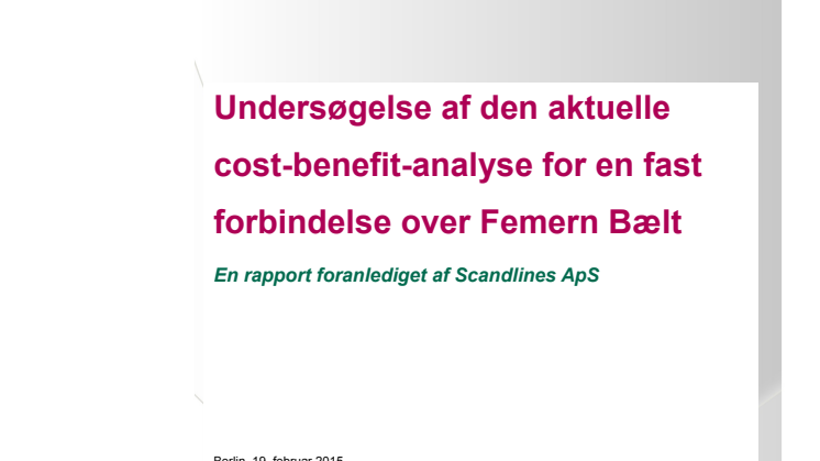 DIW Econ Femern rapport DK