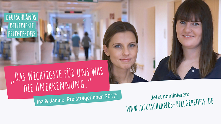 Noch bis zum 30. April kann man seinen beliebtesten Pflegeprofi nominieren.