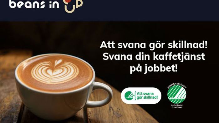 Att svana gör skillnad! Svana din kaffetjänst på jobbet.