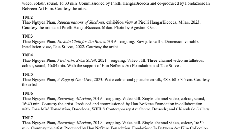 TNP Credits