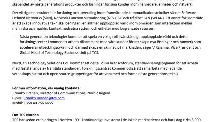 TCS öppnar nytt forskningscenter för framtidens teknik
