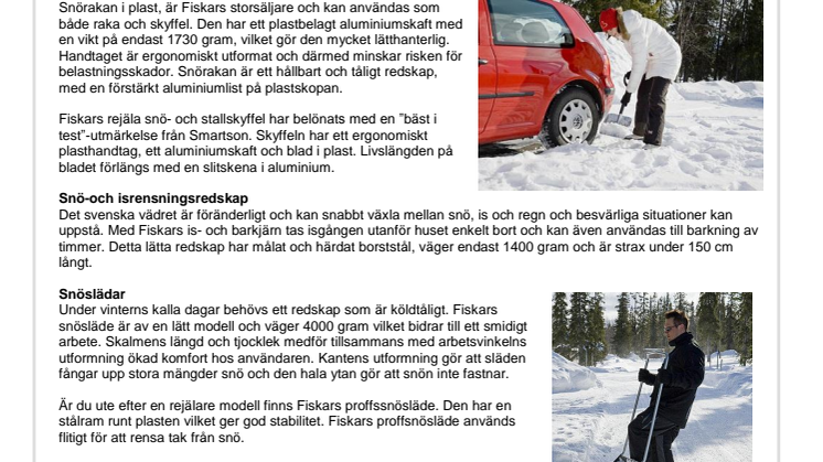 Rusta för vintern med Fiskars snöredskap 