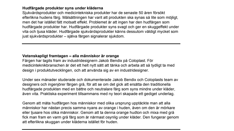 FAKTABLAD - Världens mest diskreta färg 