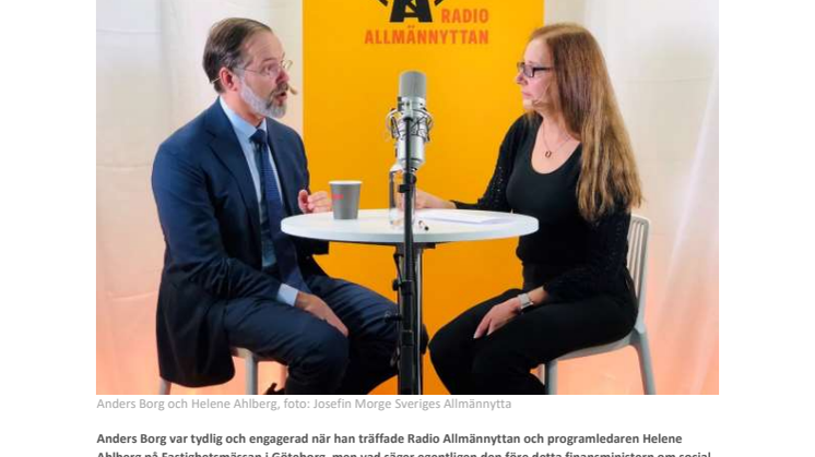 Social housing är det dummaste…..Vad säger Anders Borg i nypremiären för Radio Allmännyttan? 