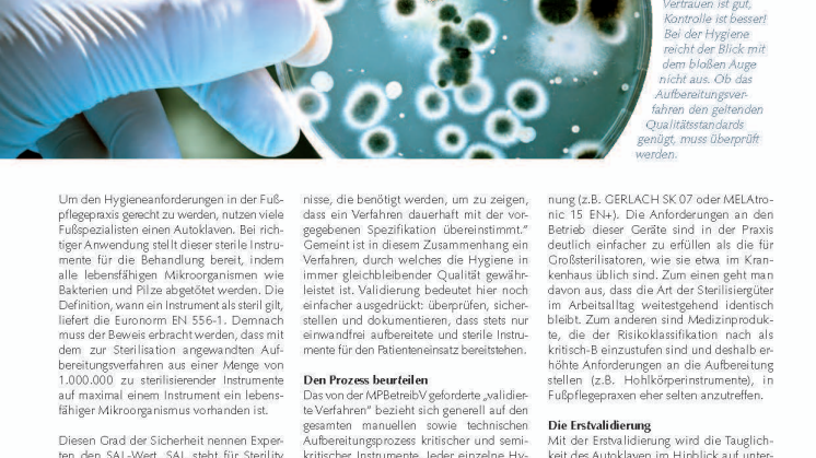 Autoklavieren: Richtig testen